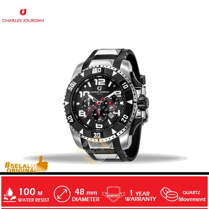 Jam Tangan Analog Man Charles Jourdan CJ1026-1335C Original Murah