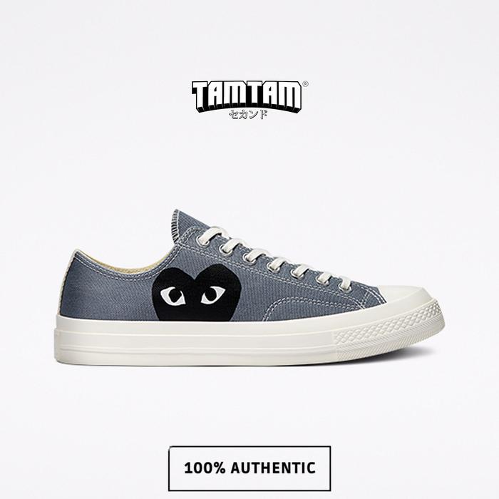 CONVERSE CHUCK 70s X CDG PLAY Low STEEL GREY ORIGINAL
