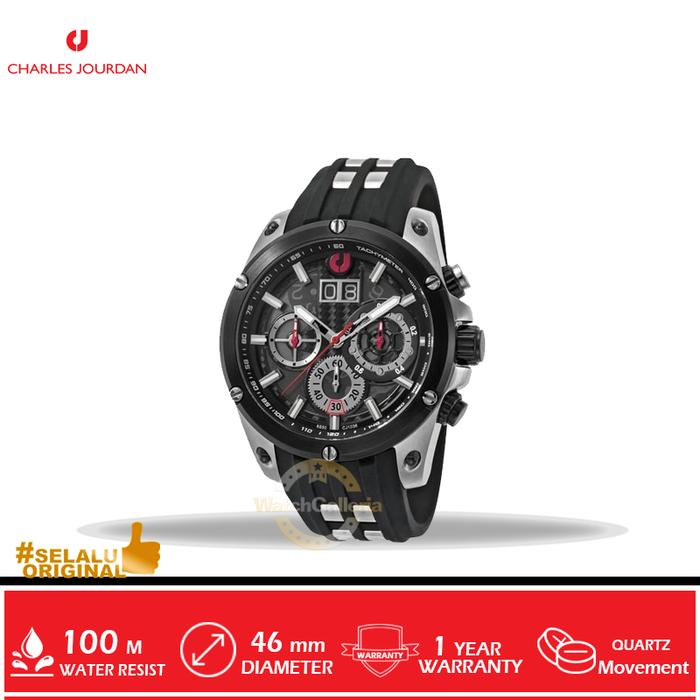 Jam Tangan Analog Man Charles Jourdan CJ1036-1332C Original Murah