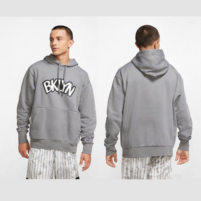 Jaket Hoodie BKLYN Warna Misty Muda / Abu Muda