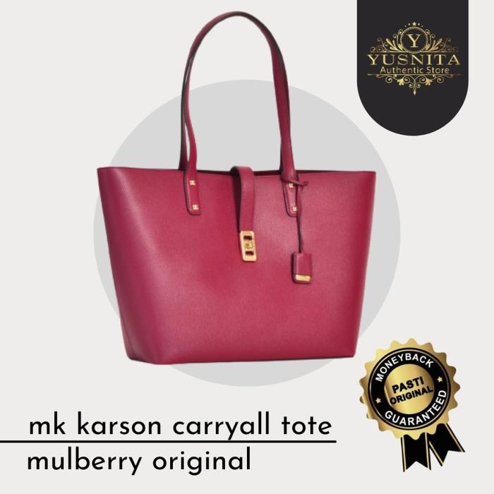 tas wanita michael kors mk karson carryall tote mulberry original
