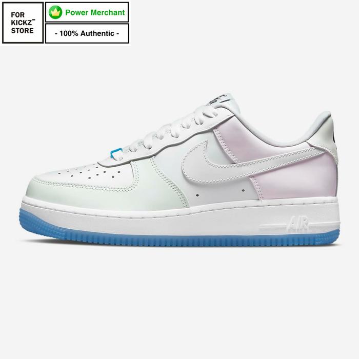 NIKE AIR FORCE 1 LX UV REACTIVE WHITE UNIVERSITY BLUE