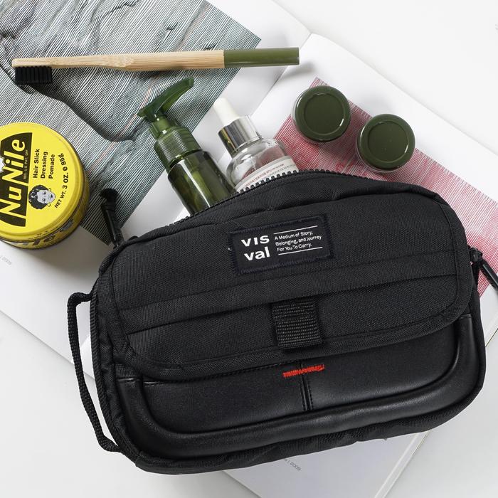 DOPP KIT VISVAL / TAS TANGAN / HAND BAG VISVAL FLASHPACK BLACK