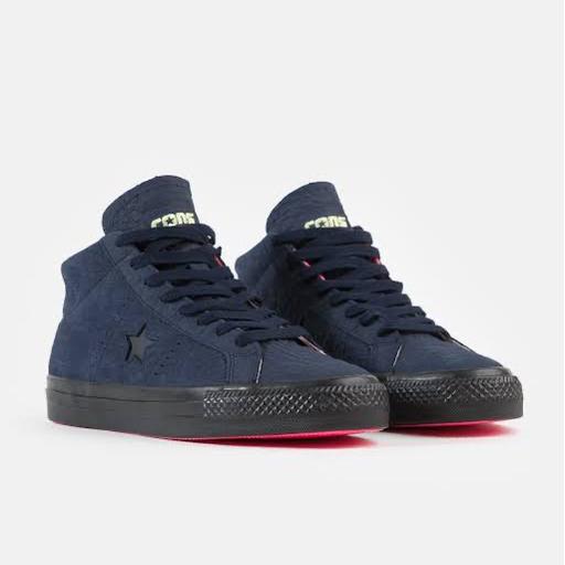 Converse One Star Pro Mid Obsidian Hyper Pink
