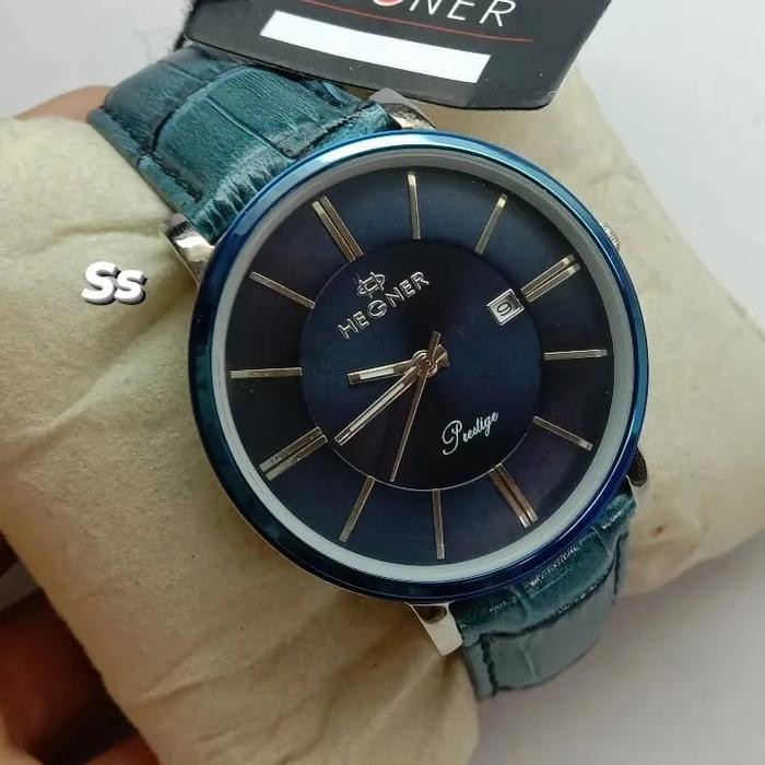 HEGNER HW 403G kulit/jam tangan hegner original pria/wanita