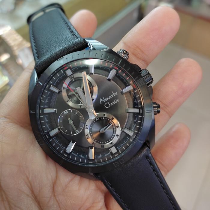 Jam Tangan Analog Pria Alexandre Christie Ac 6581 MF Stainless Leather