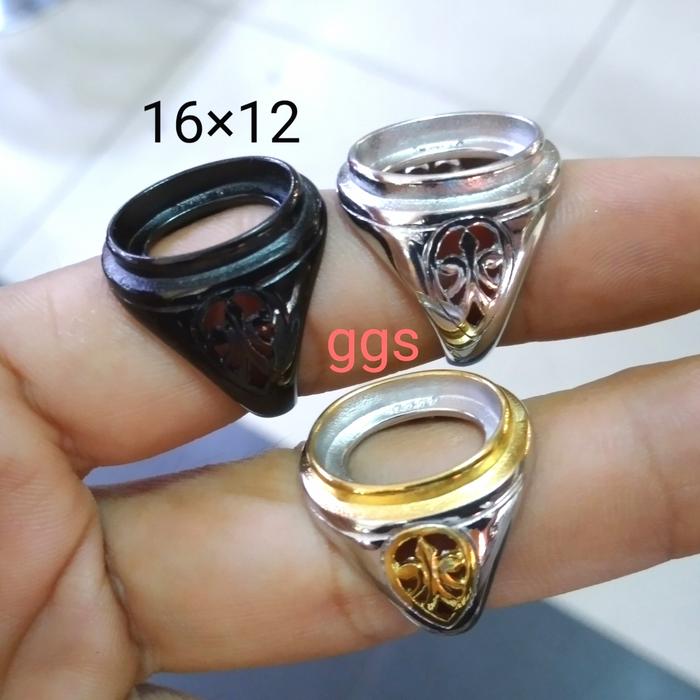 cincin titanium pria model tanam/emban