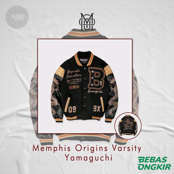 [ORIGINAL] Memphis Origins Varsity Yamaguchi / Jaket Vasity
