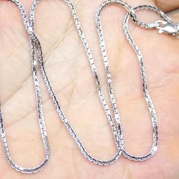 kalung italy santa emas putih asli kadar 420