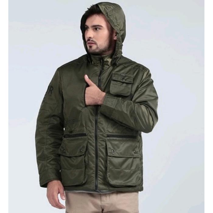 Jaket Hoodie Pria MGEE 3451C Outdoor Original Hunter 007 Green