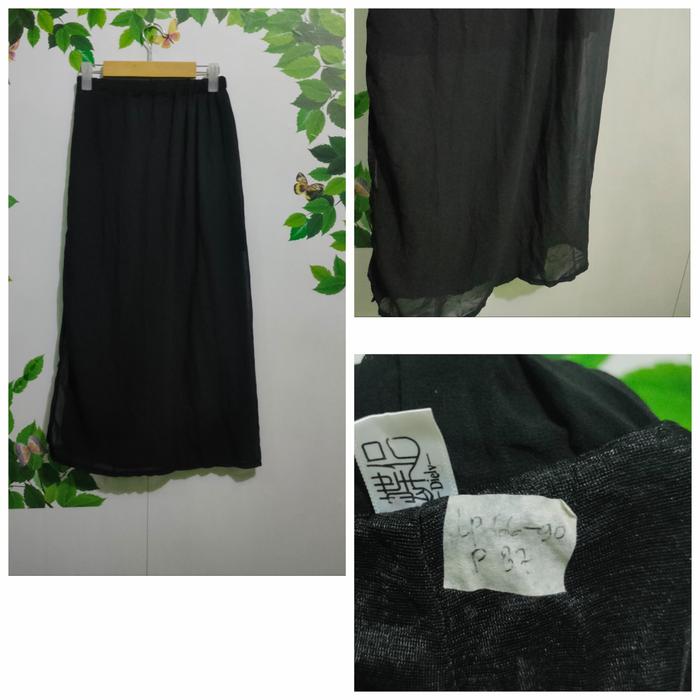 Preloved rokcel transparan hitam
