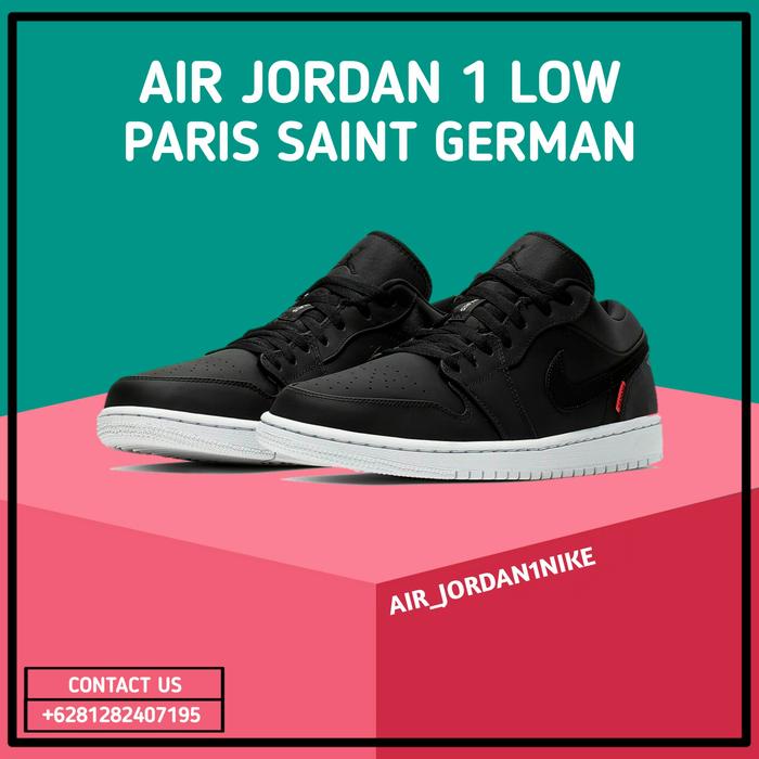 Sepatu Nike Air Jordan 1 Low PSG Paris Saint German 100% Authentic