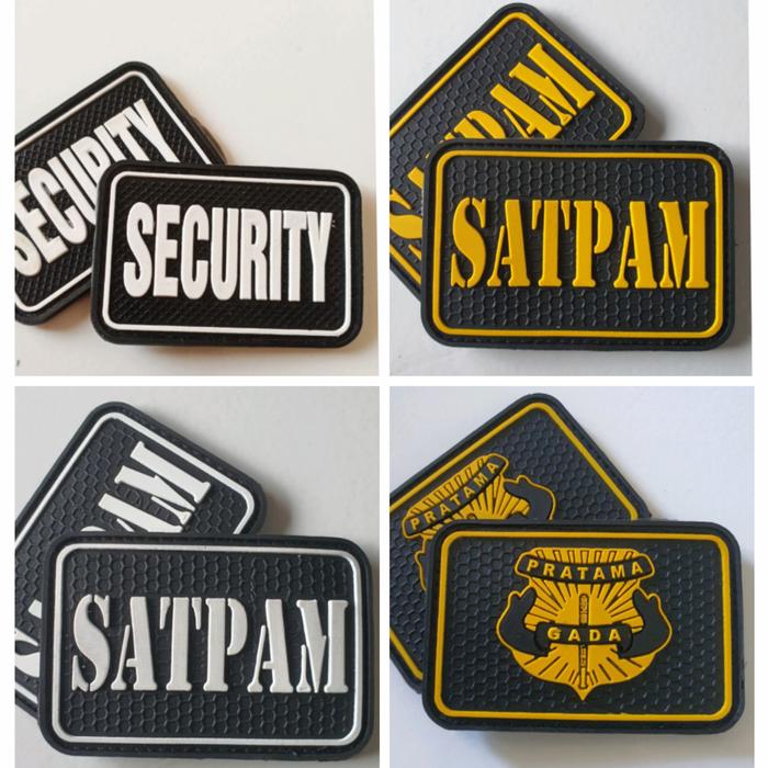 patch rubber satpam patch rubber security logo karet satpam logo karet