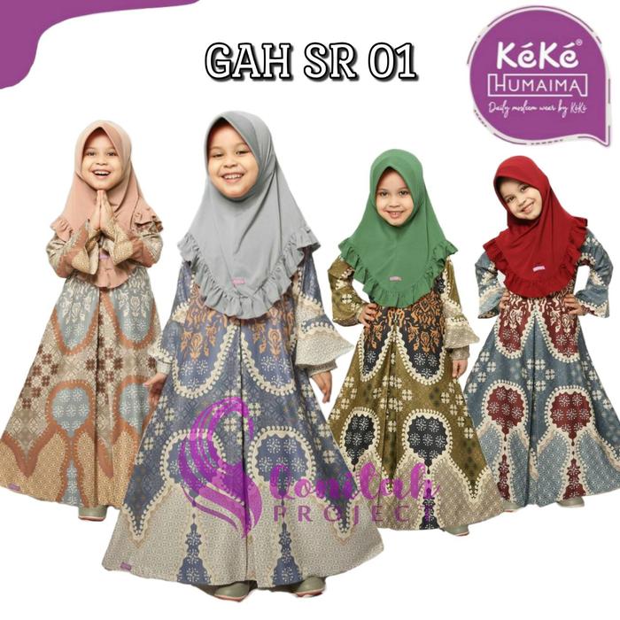Qonitah Project Gamis Anak GAH SR 01 by Humaima Keke Busana Muslim