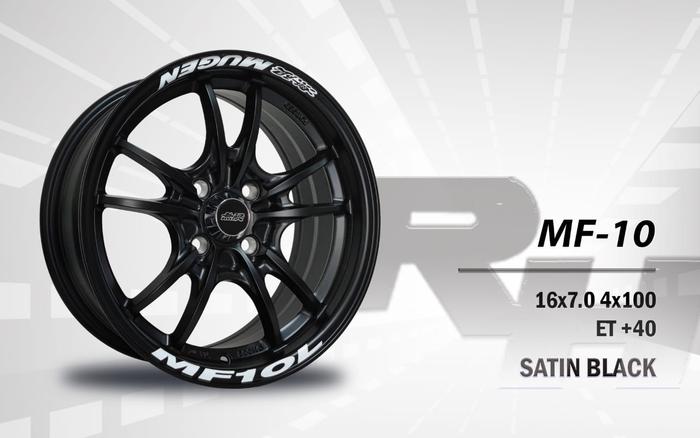 VELG R16 16X7 4X100 SATIN BLACK SA