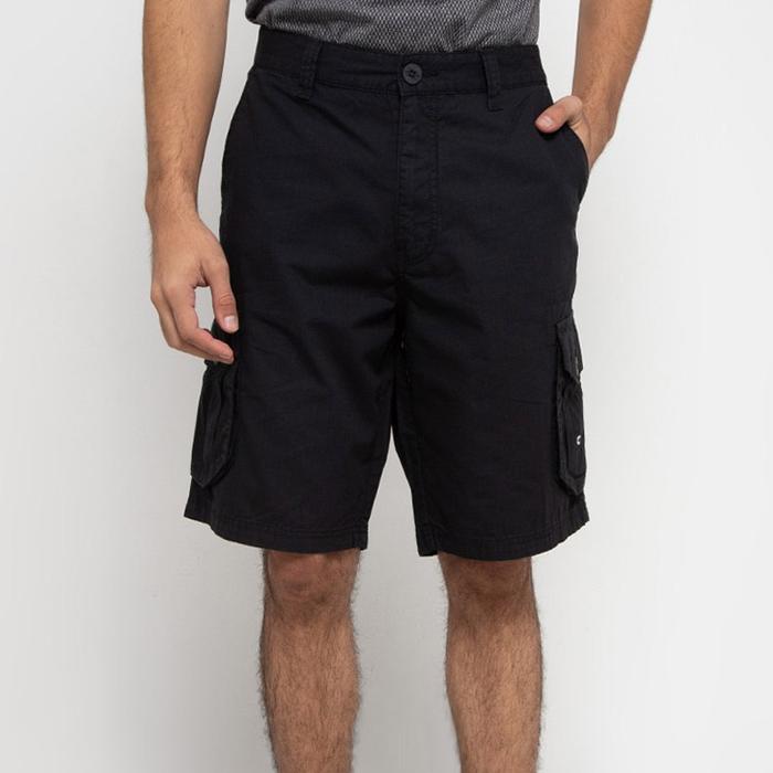 Celana Pendek No Fear Mens Vorta Cargo Walkshort Black ORIGINAL