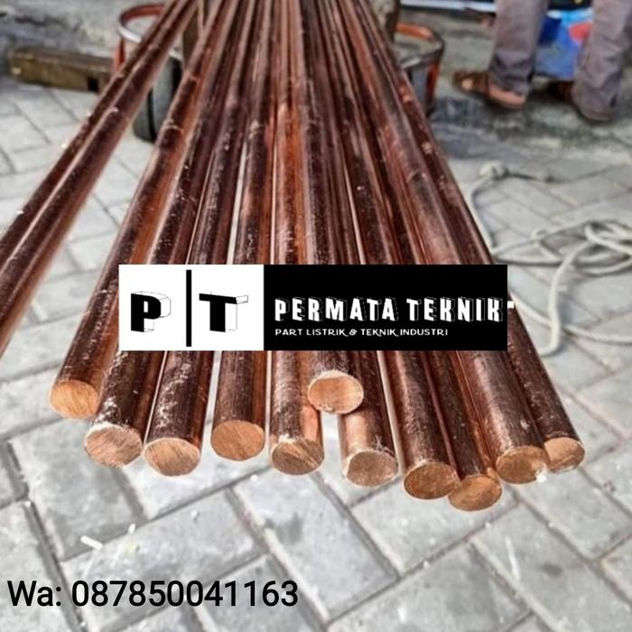 as tembaga 10mm x 1000mm tembaga batangan 10mm x panjang 1 meter