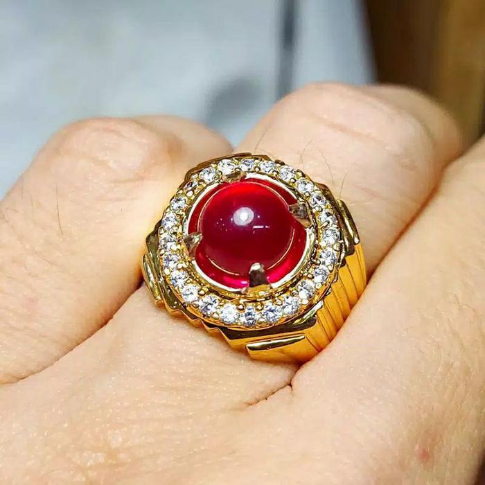 Cincin Batu Mustika Merah Delima