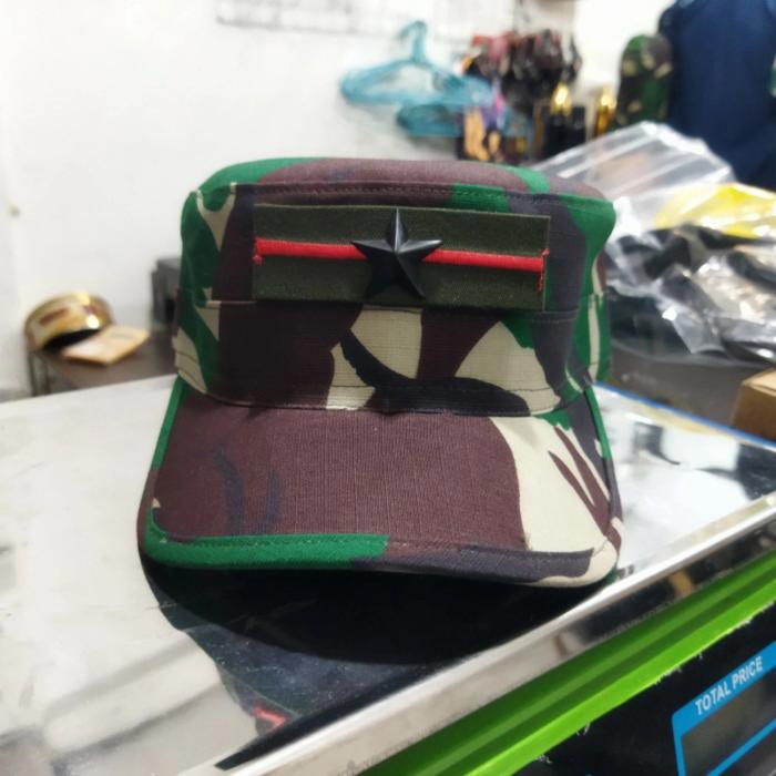 Topi Pet Komando Loreng Malvinas Sritex Wool