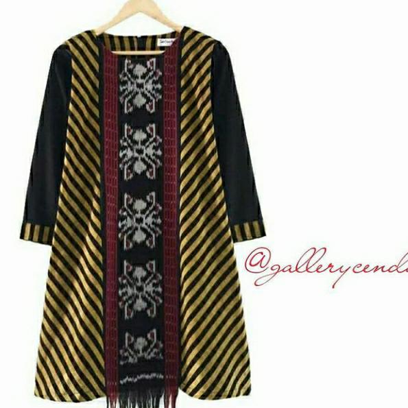 tunik tenun etnik mix lurik