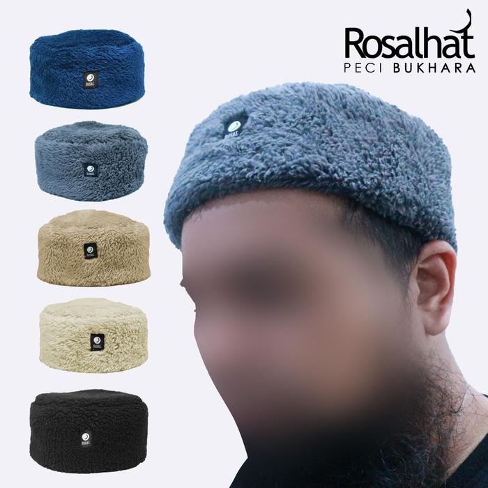 Rosalhat Peci Bukhara | Kopiah Rusia | Songkok Bulu | Topi Khabib