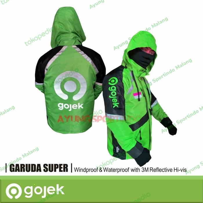 Jaket Gojek Logo Baru with Hoodie Type GARUDA Super