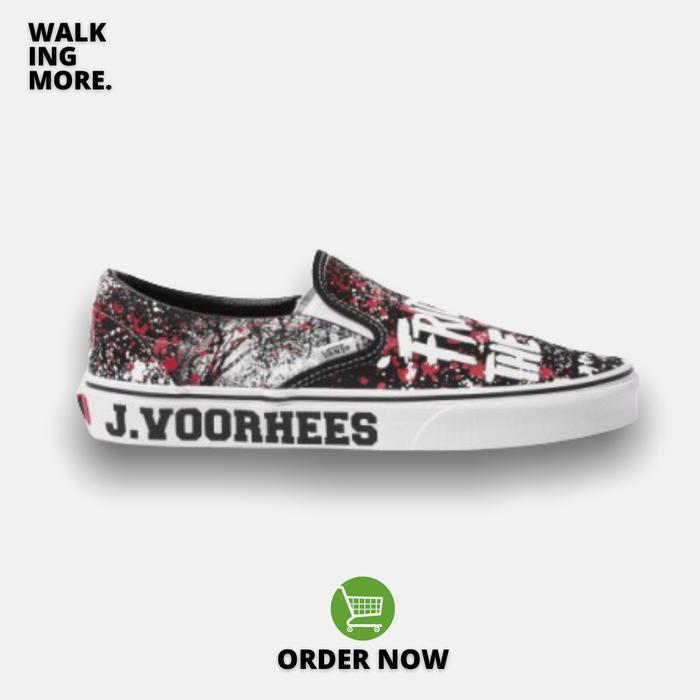 BEST DEAL VANS SLIP ON X HOUSE OF HORROR FRIDAY KILLER 13 ORIGINAL