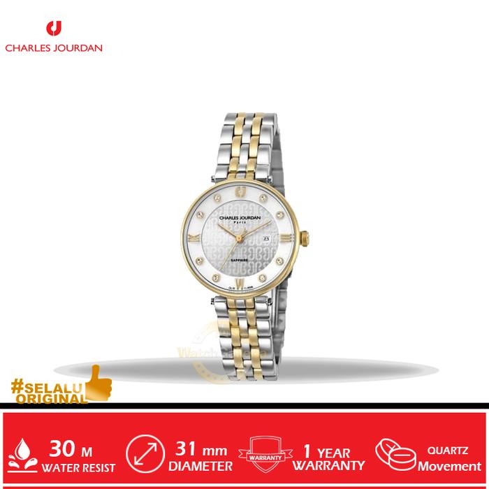Jam Tangan Analog Ladies Charles Jourdan CJ1008-2113 Original Murah