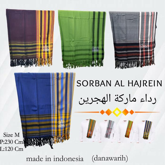SORBAN HADRAMAUT RIDA YAMAN TARIM MERK AL HAJREIN SYAL SURBAN IMAMAH