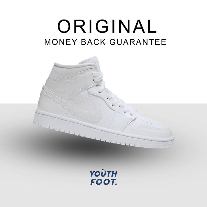 Air Jordan 1 Mid Triple White