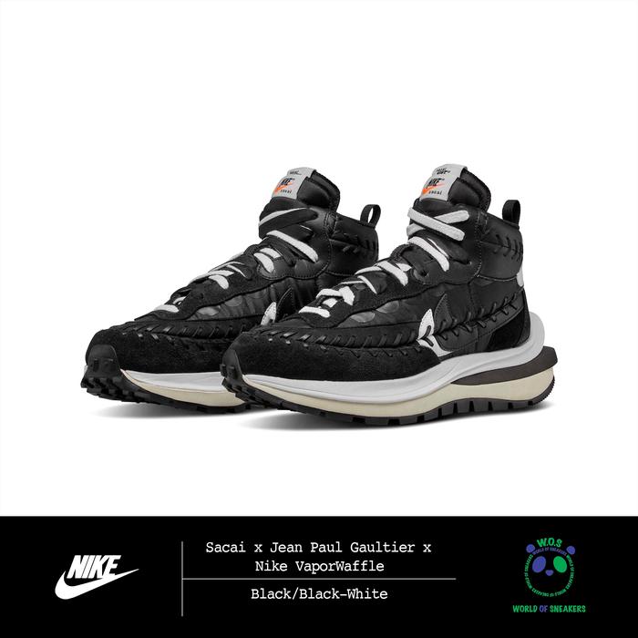 Sacai x Jean Paul Gaultier x Nike VaporWaffle “Black White”
