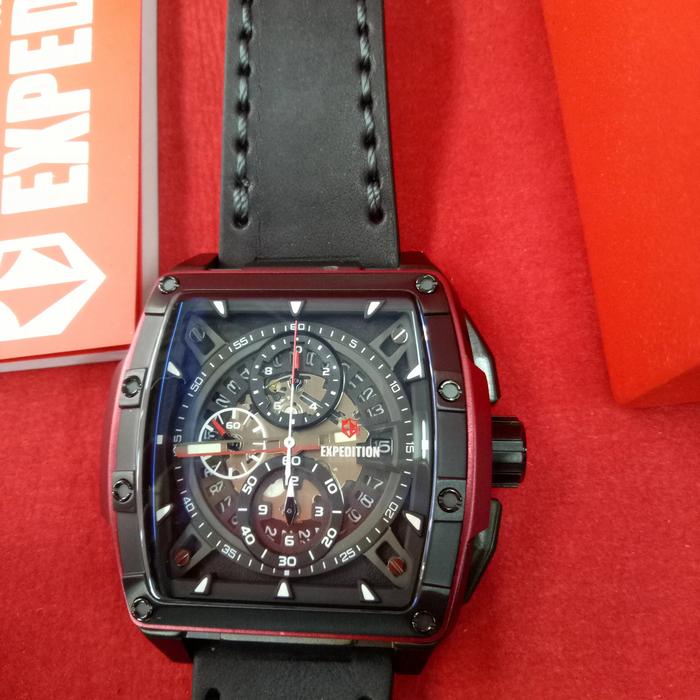 Jam Tangan Analog Pria Expedition E 6815 M All Stainless Steel Solid