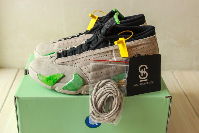 Air Jordan 14 Low x Aleali May "Fortune" DJ1034-200 100% Original