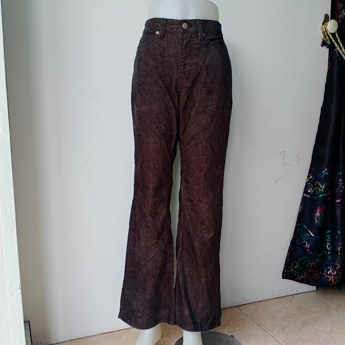 Rasi/Celana Corduroy Wanita Second import/Celana Panjang wanita import