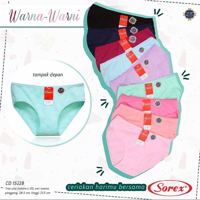 Celana Dalam Sorex Colorful Cd 15228 Cutting Mini