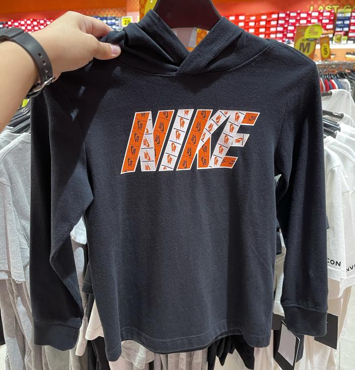 Nike Hoodie Jacket Original Hitam Unisex Anak Laki-laki Perempuan