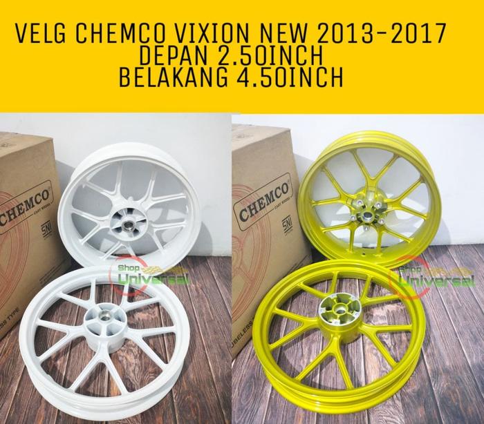 VELG RACING CHEMCO VIXION NEW NVA NVL 2013-2017 DEPAN BELAKANG