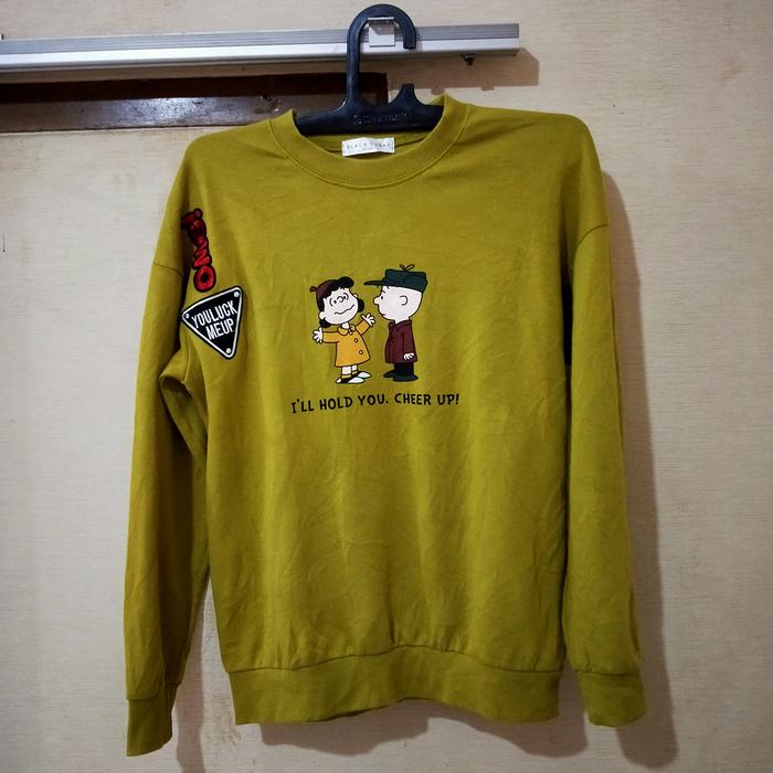 crewneck black sugar snoopy
