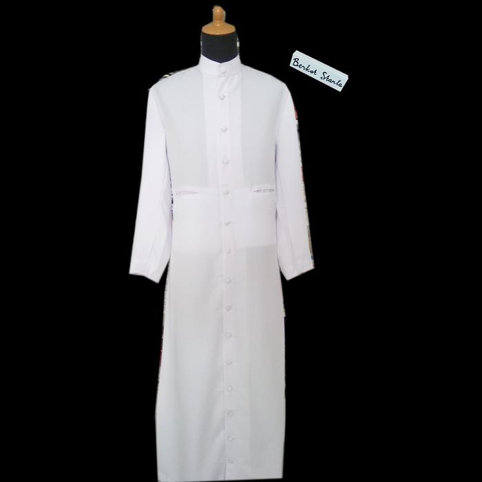 Jubah Imam Katolik/Jubah Pastor/Jubah Romo Imam Katolik Polos/HALUS