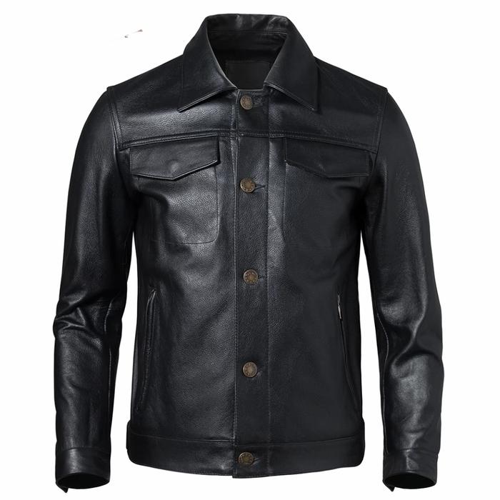 jaket kulit asli pria model Levis original dari kulit domba Garut