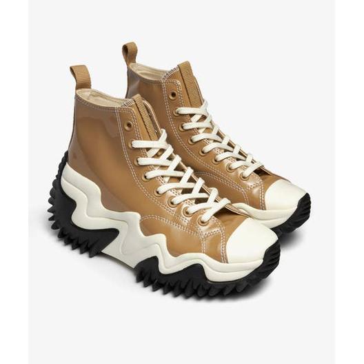 Converse Run Star Motion Hike Patent Leather Platform Hi Nomad Khaki