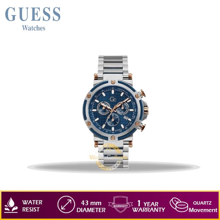 Jam Tangan Pria GUESS GC Y54003G7MF Stainless Steel Original