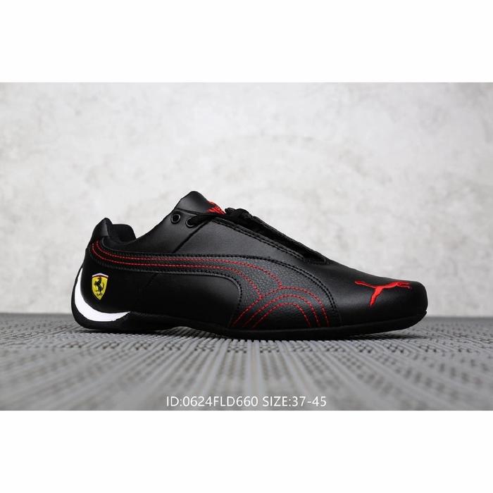 Sepatu Puma Ferrari Original Hitam Merah Sepatu Pria Sneakers