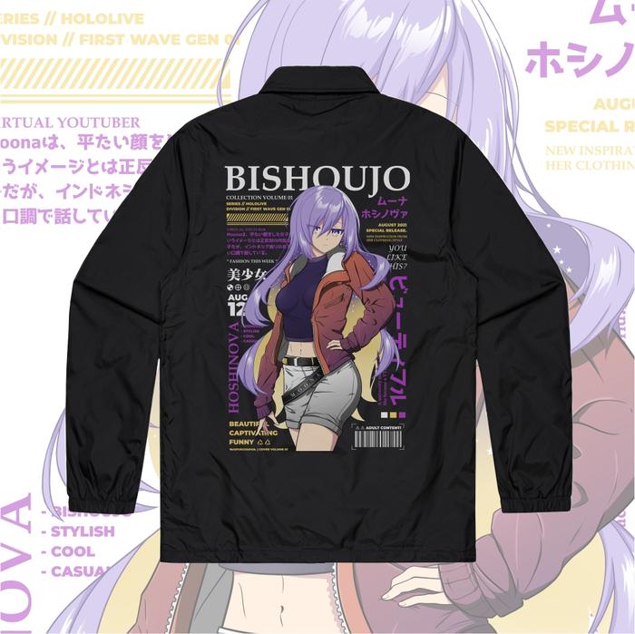 Jaket Coach Parasut Hololive Indonesia - Moona Hoshinova " Bishoujo "