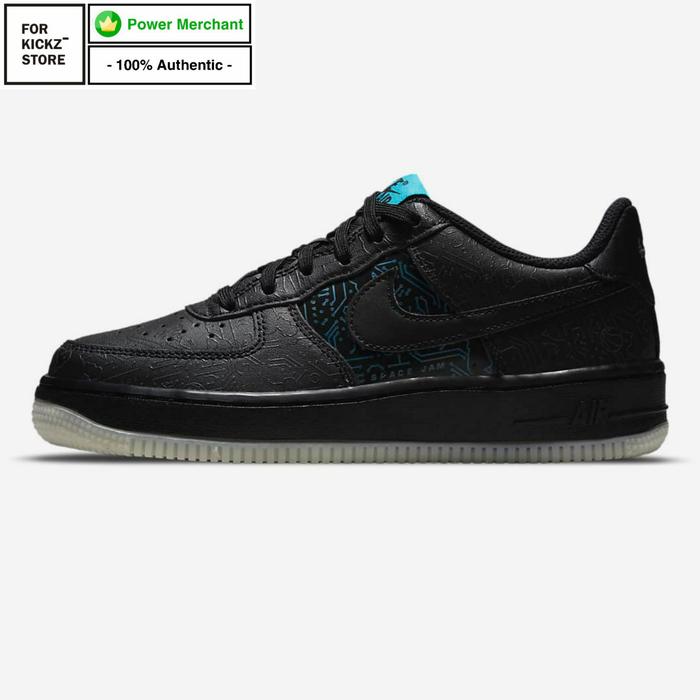 NIKE AIR FORCE 1 '06 X SPACE JAM BLACK LIGHT FURY