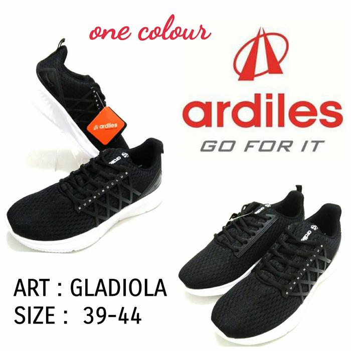 SEPATU DEWASA TALI HITAM PUTIH ARDILES GLADIOLA SIZE 39-44 TERBARU