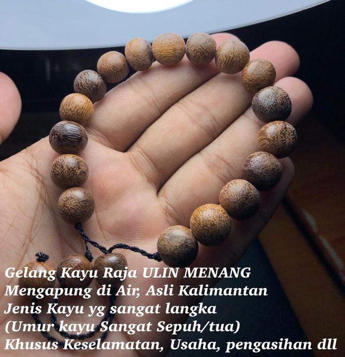 Gelang Kayu Raja Ulin Menang Asli Kalimantan Umur Sangat Tua 036