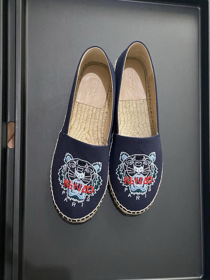 SHOES KENZO ESPADRILLES CLASSIC TIGER - NAVY 100% ORIGINAL