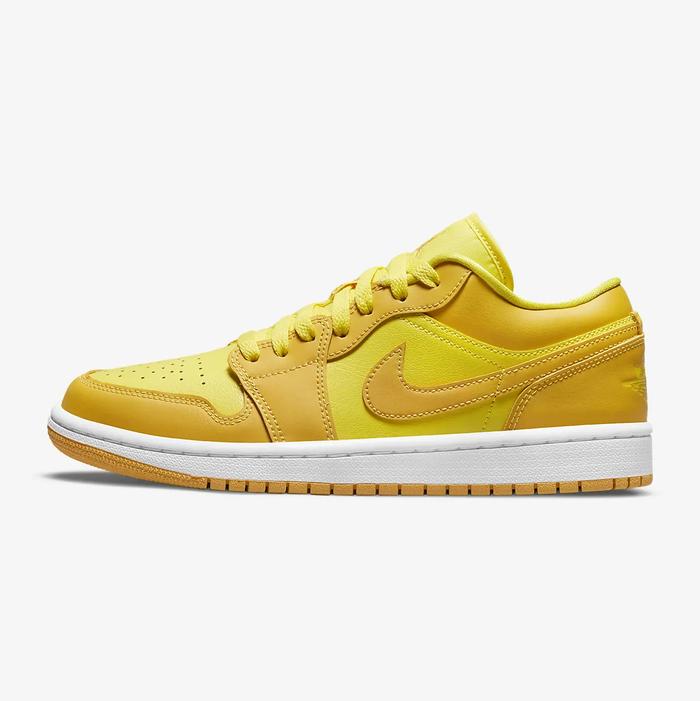 NIKE AIR JORDAN 1 LOW YELLOW STRIKE WHITE POLLEN ORIGINAL