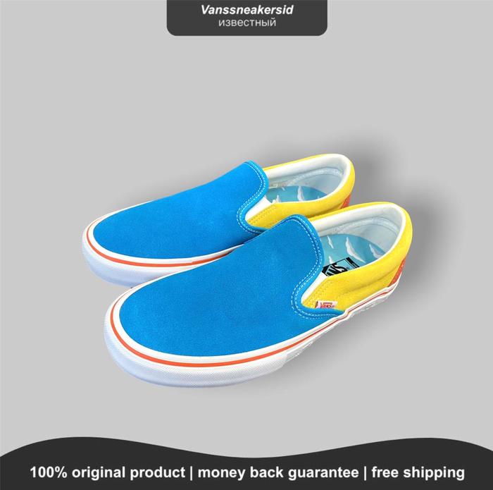 VANS X THE SIMPSONS SLIPON PRO "THE SIMPSONS BLUE/YELLOW" ORIGINAL